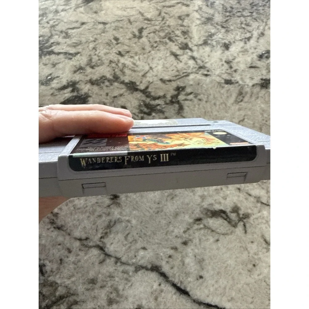 Ys III 3: Wanderers from Ys Authentic Super Nintendo SNES EXMT game cartridge